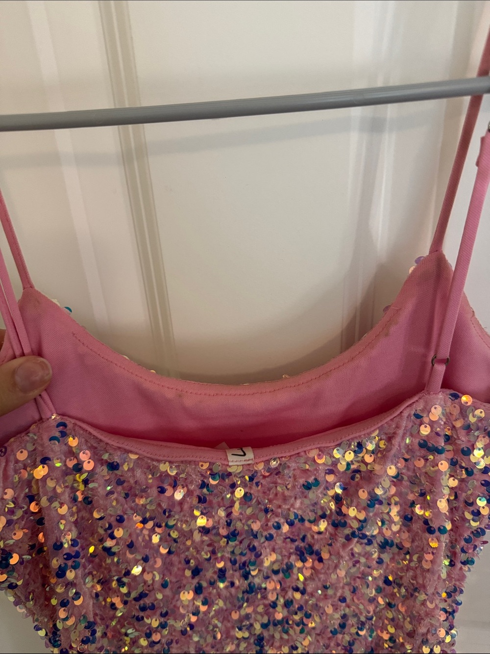Lucy in the Sky Pink Sequin Mini Dress - Picture 4 of 5